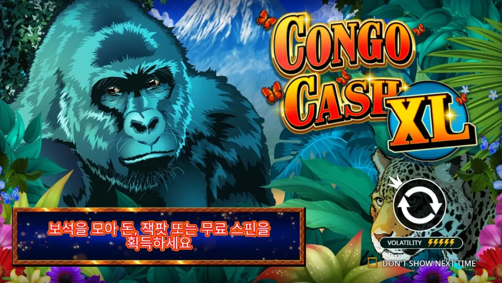 콩고 캐시 엑스라지 고릴라와 게임 타이틀 이미지
