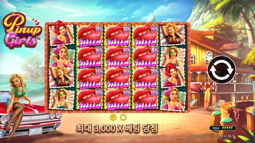 핀업 걸스(Pinup Girls) 배수 와일드 화면