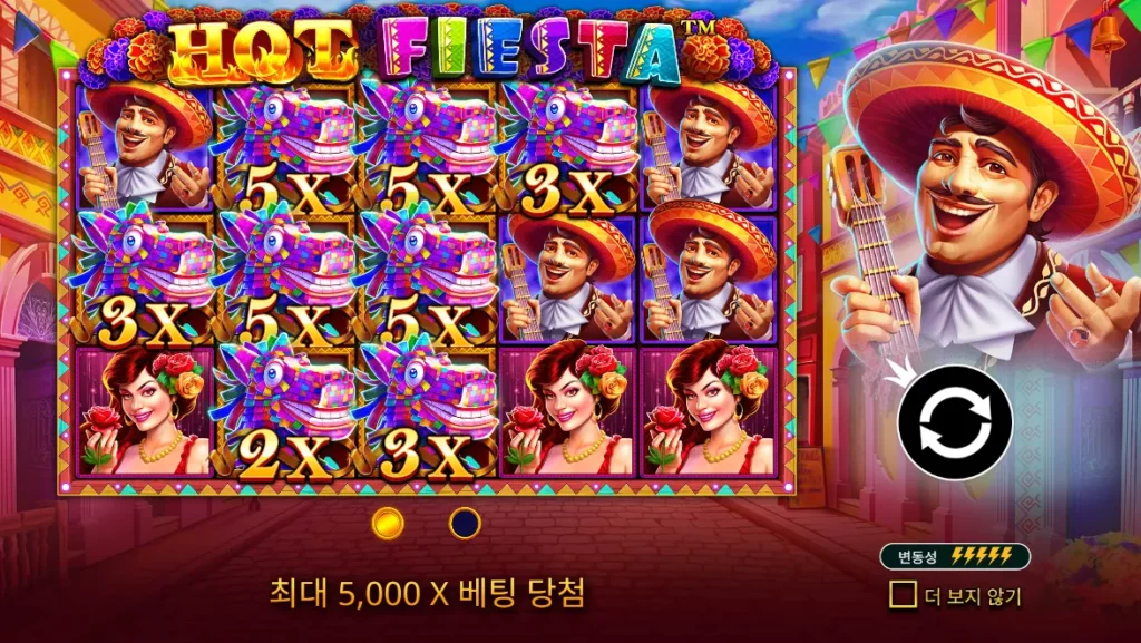 핫 피에스타(Hot Fiesta) 시작 화면
