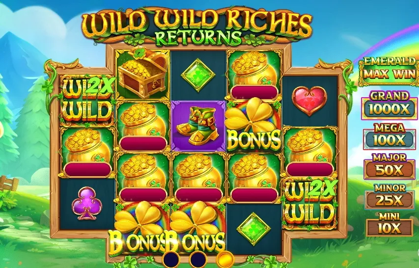 와일드 와일드 리치스 리턴즈(Wild Wild Riches Returns) 보너스